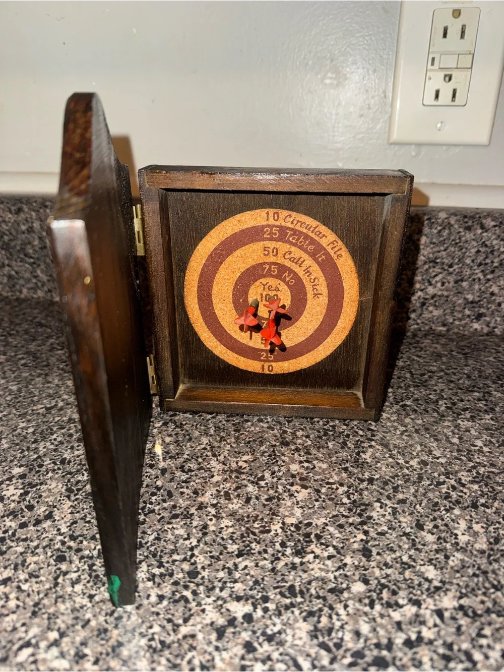 VTG Kings Head Pub & Lodging Mini Dart Cabinet
